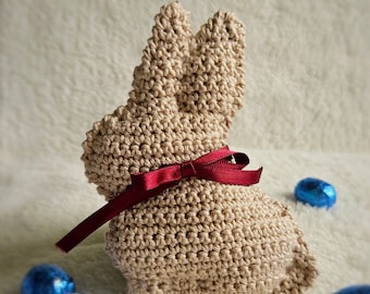 Gold lindt crochet rabbit