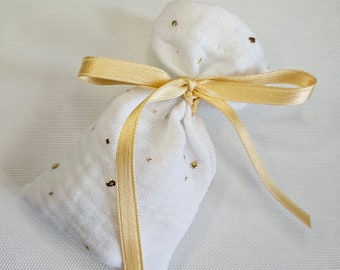 Reusable fabric candy bag and other small wedding, baptism, birthday gifts