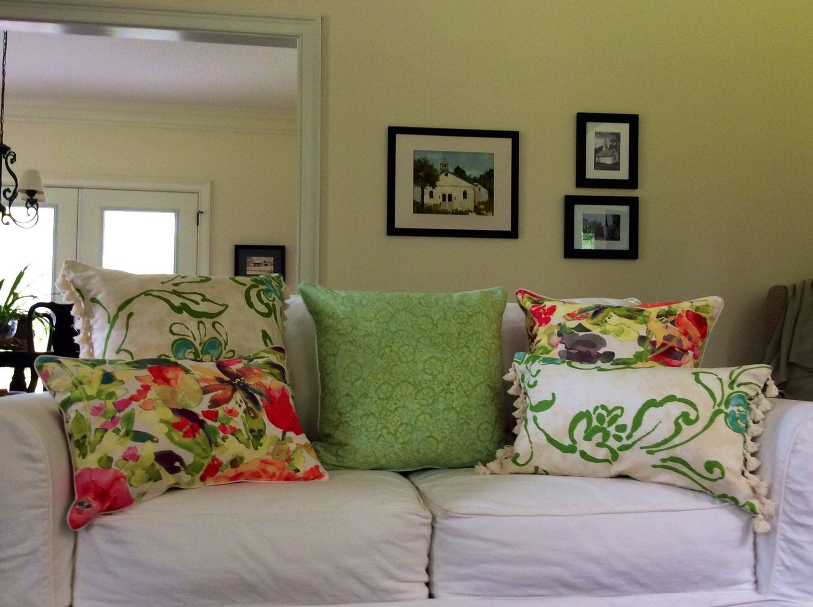 21x21 Throw Pillow Covers Double Sided. Zipped Piped Etsy