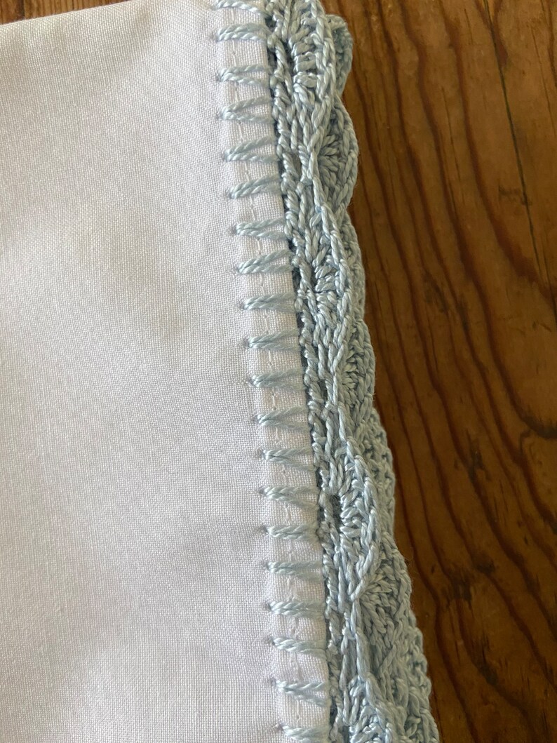 Custom Littles Lightweight Cotton Baby Blankets With Handcrocheted Edging Etsy