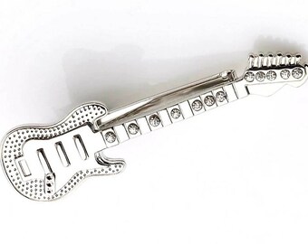 Guitar tie clip custom engraved tie bars guitar tieclip for boyfriend gift for him T0229N