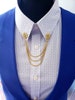 Sunflower Collar Pins | Collar Chain | Shirt Clip Lapel Pin | Retro | Flower | Silver | Accessory | 