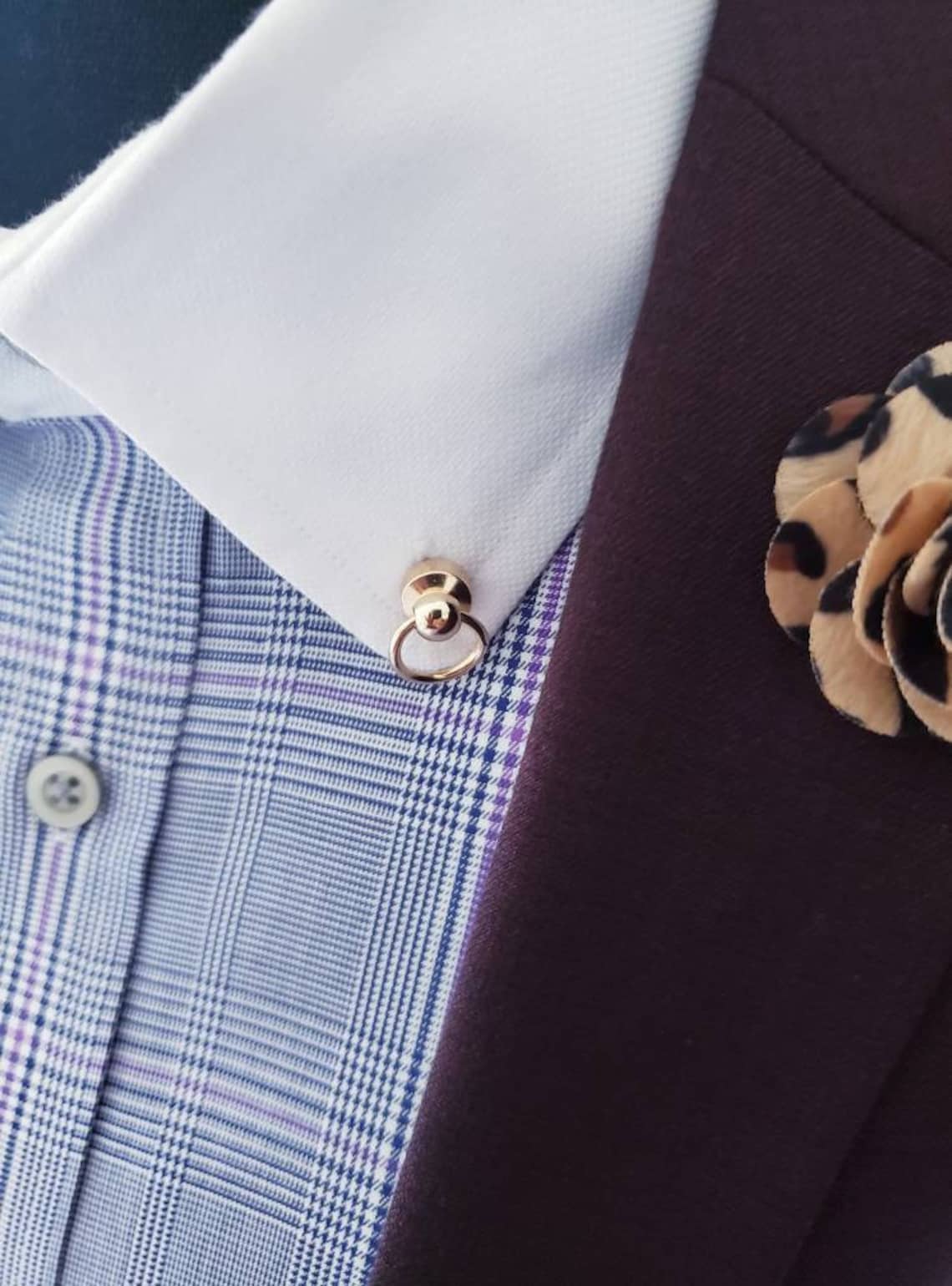 Collar Pins Shirt Clip Lapel Pin Brooch Accessory Etsy