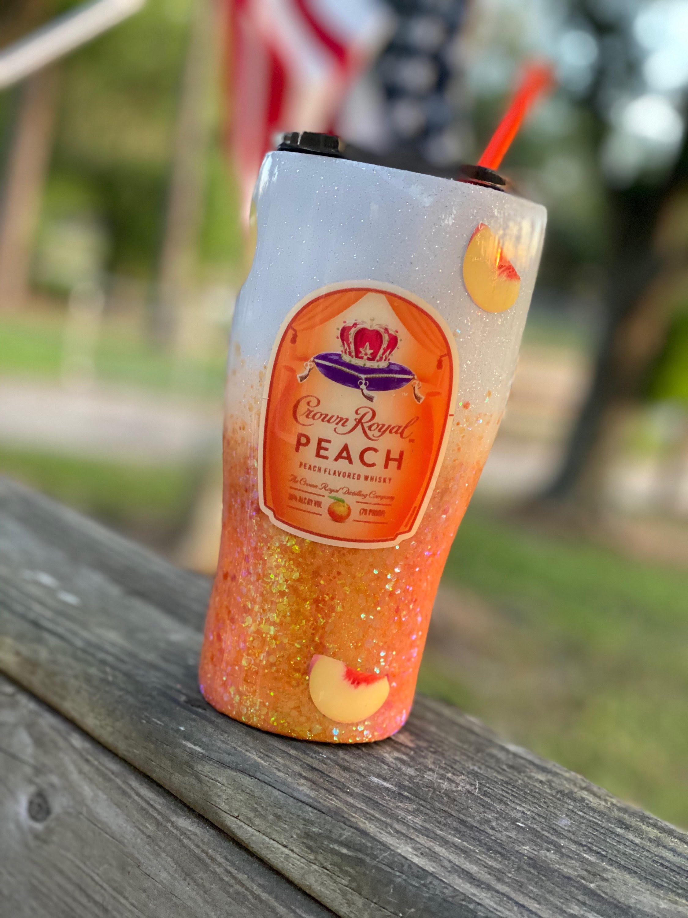 Crown Royal Peach Tumbler Etsy