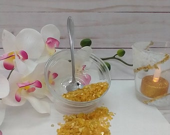 Crushed glass sunflower yellow glass chips - mirror - glitter gravel - resin - crush jewel - crush crystals - geode - epoxy 0