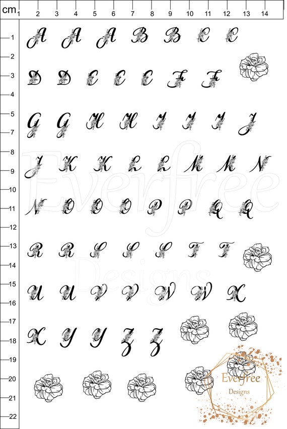 Resin Monogram Alphabet