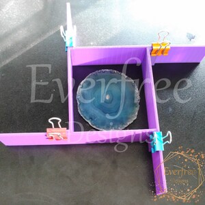 Carcasa / caja de molde de silicio ajustable - molde - fabricación de moldes - BRICOLAJE - Resina UV - Arte de resina - Miniatura - fundición - epoxi - figuras de mesa