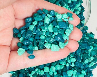 Emerald Mix Pebbles, Green Pebble Gravel,  bubble stone, Crystal chips, vase filler, resin geode art, wedding deco, mosaic fairy