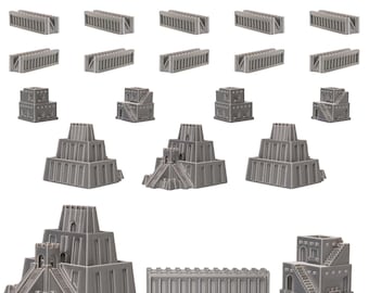 Sumerian Empire Sets for Catan | Civilization Replacement Pieces | Cities, Settlements, Roads | 70 Colors