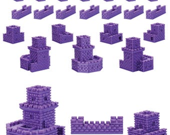 Civilización portuguesa para el juego de mesa Catan / Conjuntos de reemplazo para jugadores / Piezas de colonos / Ciudades, asentamientos y caminos / 68 colores / Impresión 3D