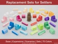 Replacement Sets for Catan | Custom | Pieces | Tokens | Custom | Board Game | Settlers | 68 Colors