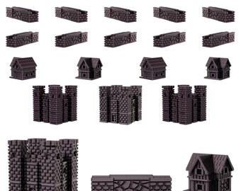 Briton Empire Sets for Catan | Civilization Replacement Pieces | Cities, Settlements, Roads | 70 Colors