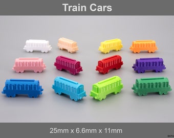 Train Cars | Custom Board Game Tokens | 70 COLORS