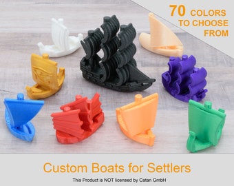 Replacement Boats for Catan | Civilizations | Custom | Replacement | Board Game | Settlers