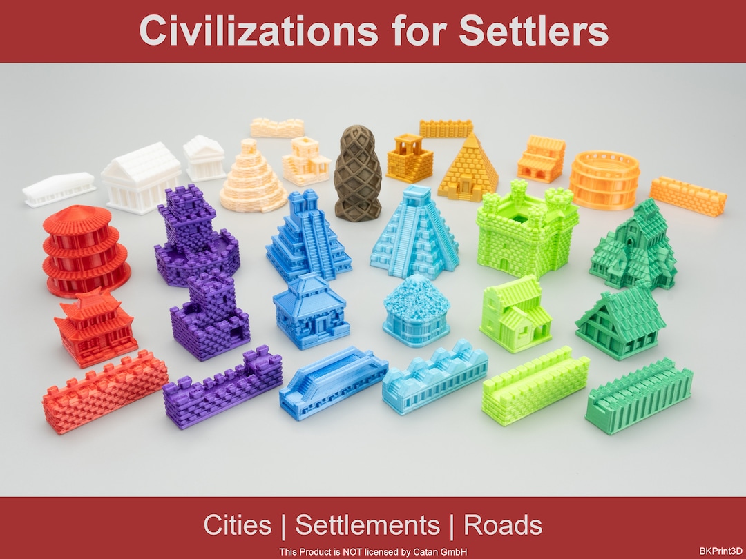 カタンボードゲームの文明 | 交換用プレイヤーセット | 開拓者の