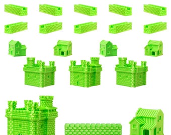 Spanish Empire Sets for Catan | Civilization Replacement Pieces | Cities, Settlements, Roads | 70 Colors