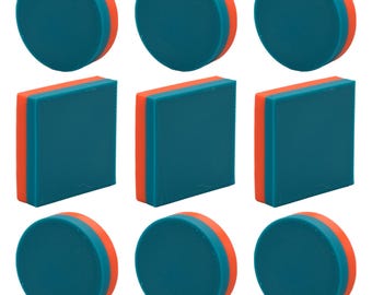 Piezas de dos colores para el juego de mesa Catan / Conjuntos de reemplazo para jugadores / 3 paredes / 6 fichas de caballero / 68 colores / Impresión 3D