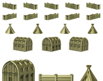 Iroquois Empire Sets for Catan | Civilization Replacement Pieces | Cities, Settlements, Roads | 70 Colors