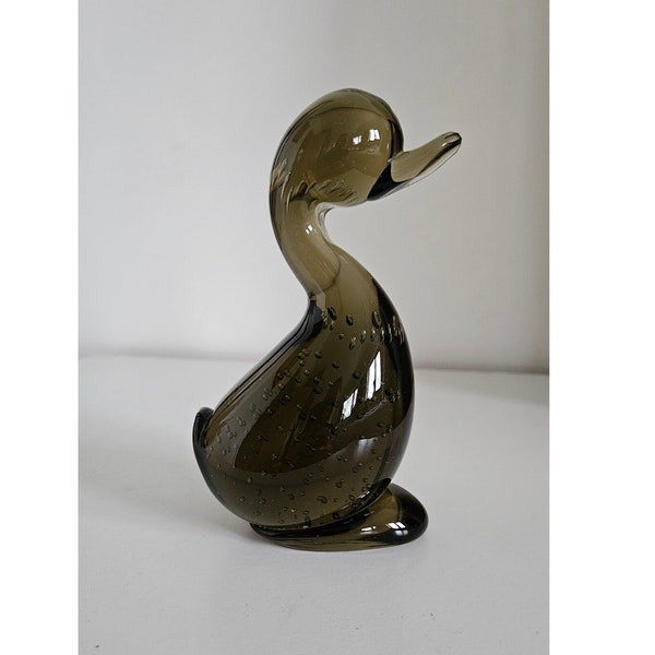 1960's Whitefriars Twilight Controlled Bubble Dilly Duck