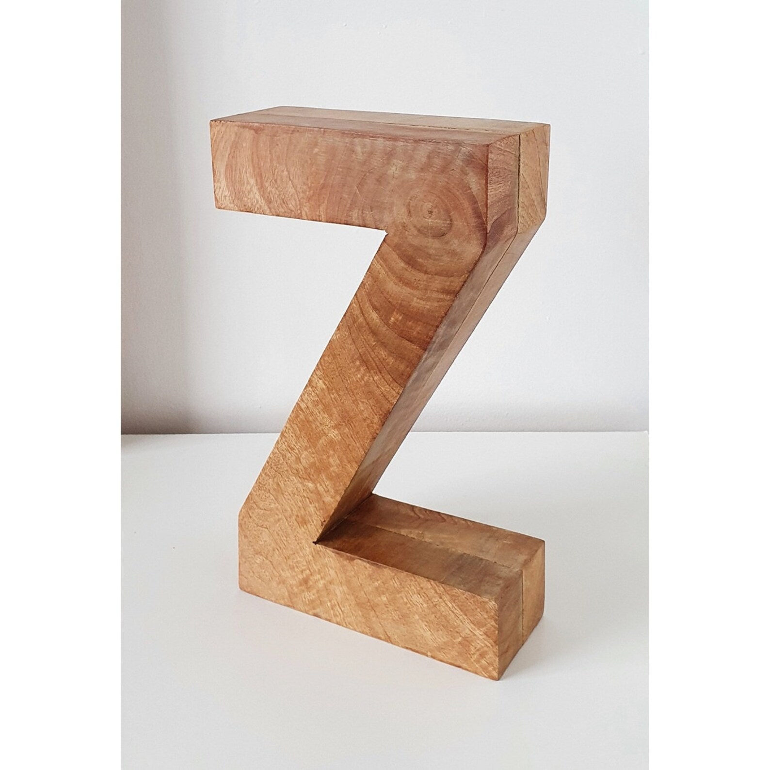 Lovely Large Freestanding Wooden Letter Z Capital Z Initial Etsy
