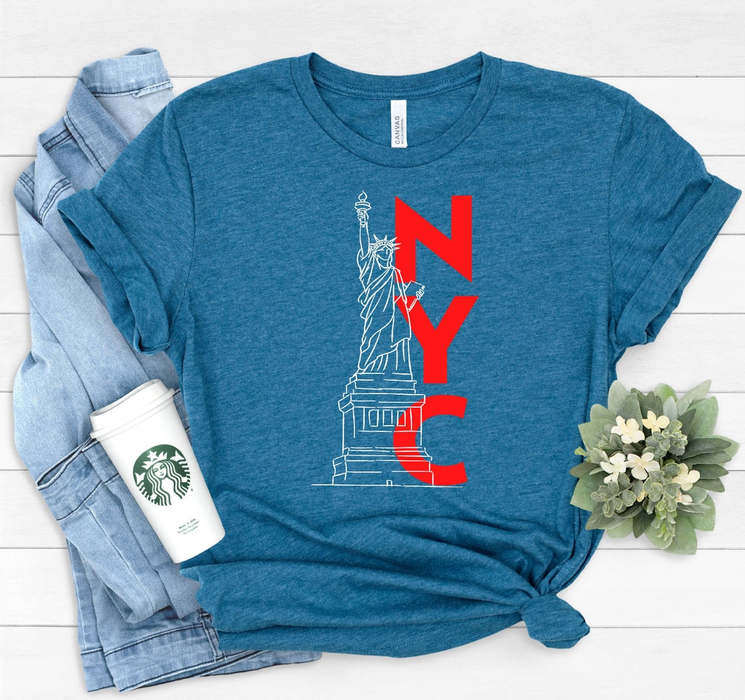New York Shirt Statue of Liberty Shirts New Yorker T-shirt - Etsy