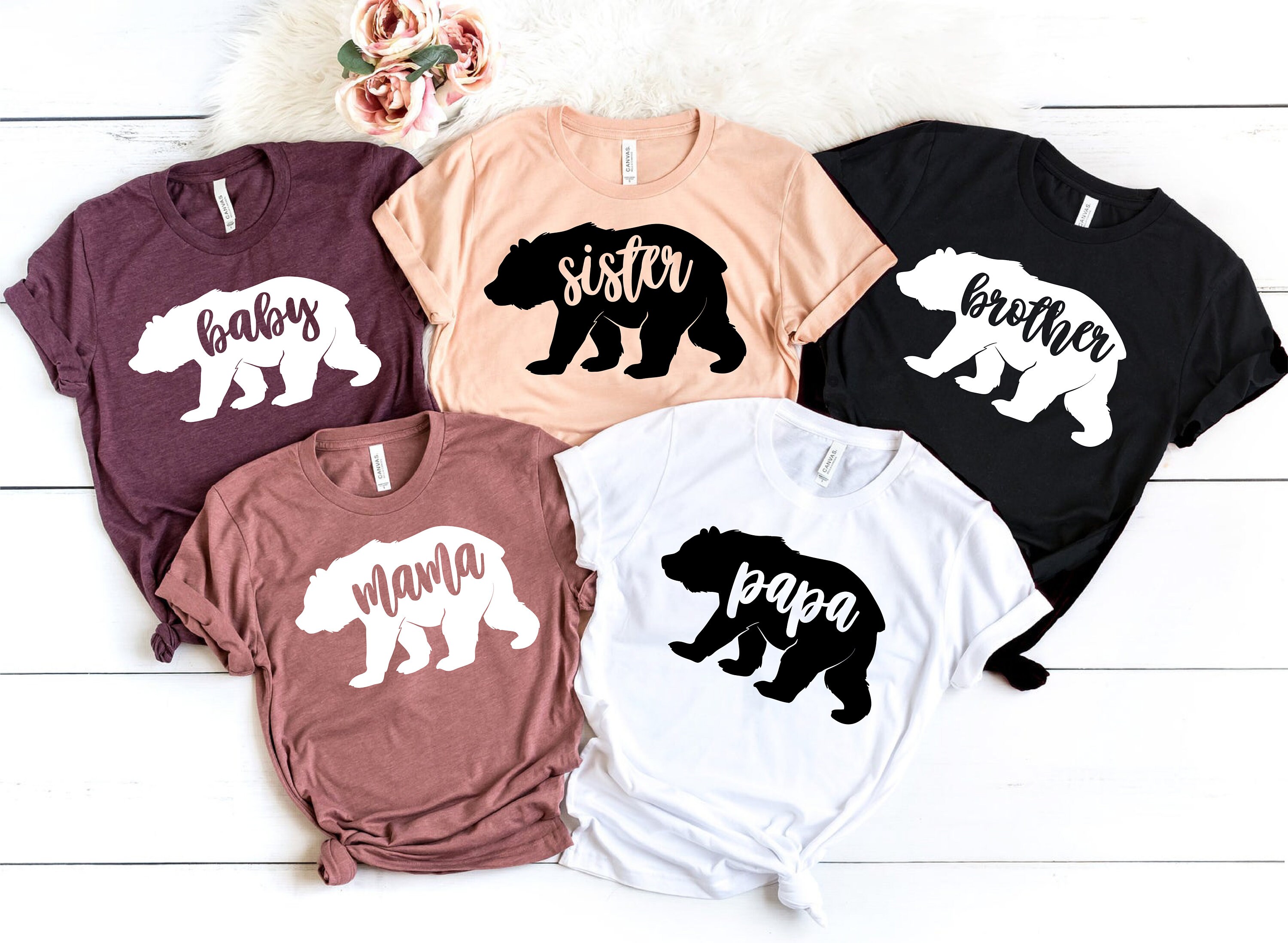 Family Bear Shirts Family Bear Tshirts Family Bear Matching - Etsy