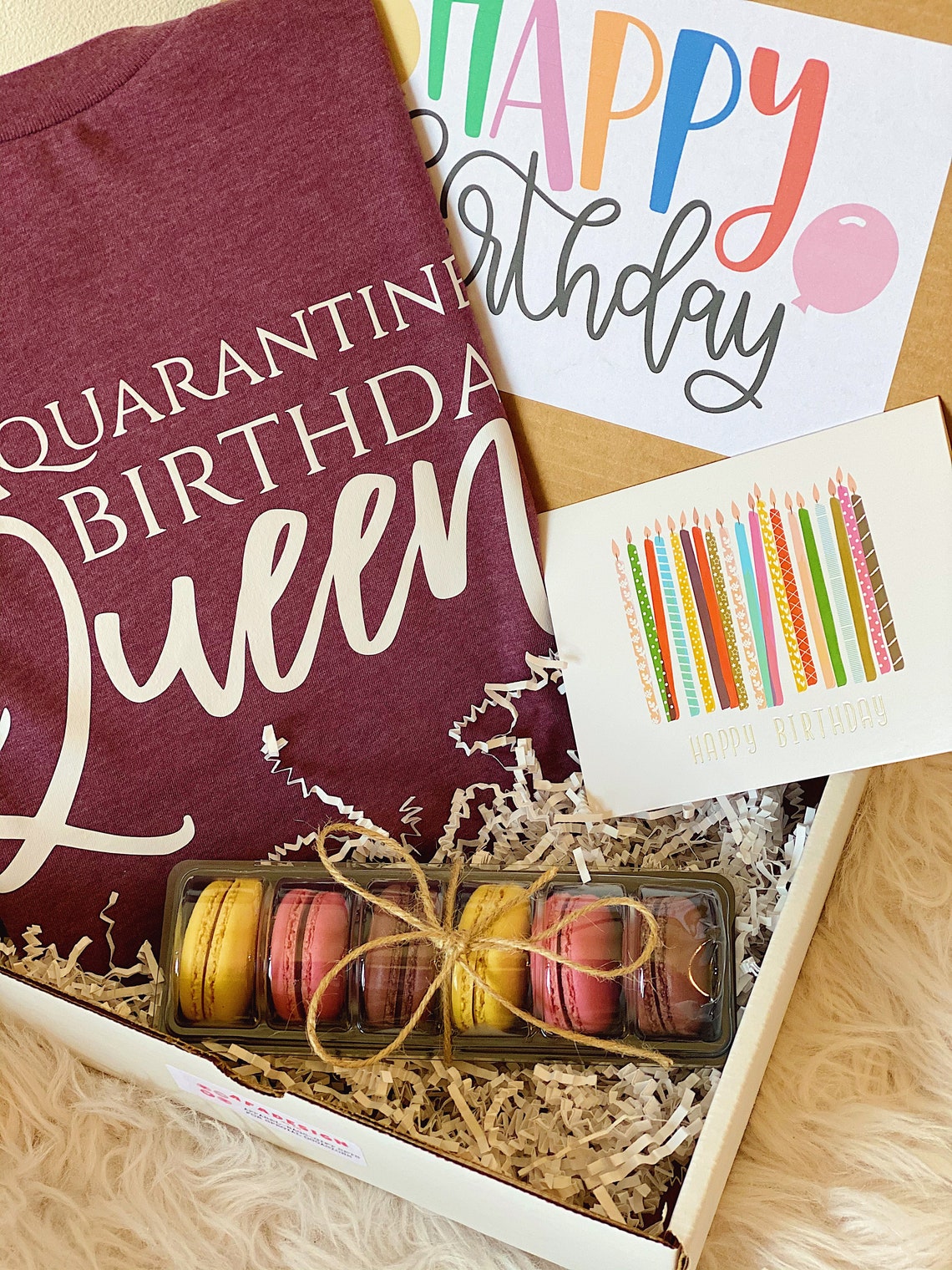 Quarantine Birthday Gift BoxHappy Birthday Social Distance Etsy