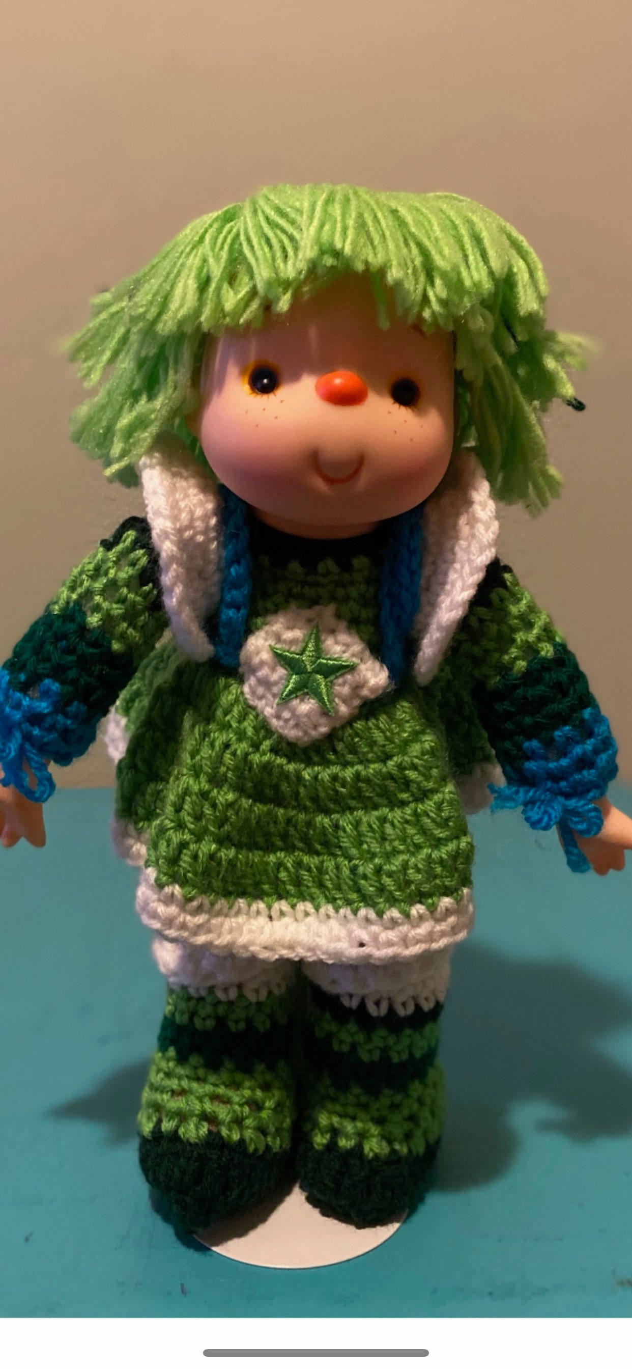 Poupée Rainbow Brite Patty O'Green / Verdarine - Mattel 23cm, Boîte Canada
