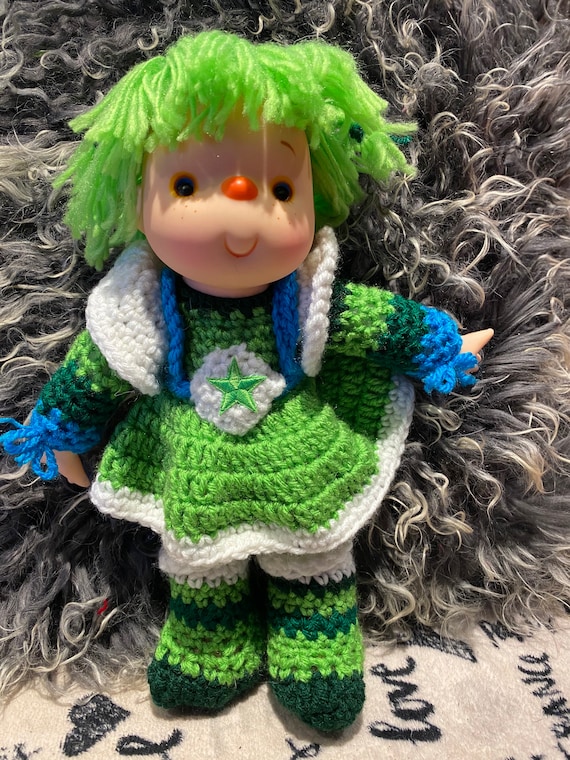 Poupée Rainbow Brite Mattel - Patty O'Green / Verdarine - 23cm - Boîte Canada (Neuve)