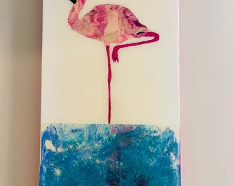 Abstract fluid art piece