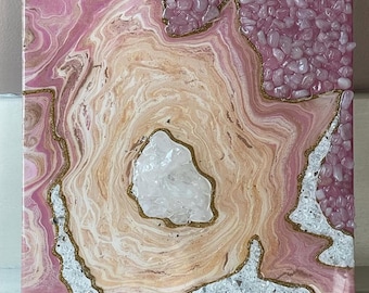 Abstract fluid art piece
