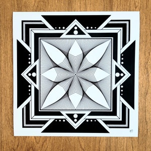 Geometric Modern Fine Art Print - Concave Dodecagon