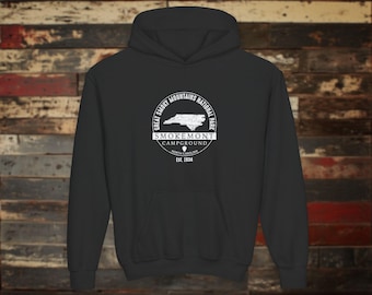 Smokemont Campground Hoodie – Great Smoky Mountains National Park NC – Ungdomsstorlek