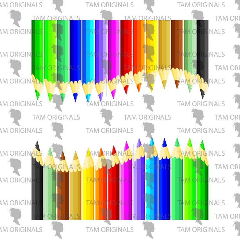 Download Colored Pencil/Crayon Waterslide for Teacher Name SVG PNG ...