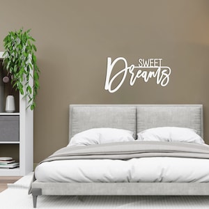 Cartello Sweet Dreams, decorazione da parete per camera da letto sopra il letto, decorazione da parete Sweet Dreams, decorazione da parete sopra il letto, decorazione da parete per camera da letto, decorazione Sweet Dreams