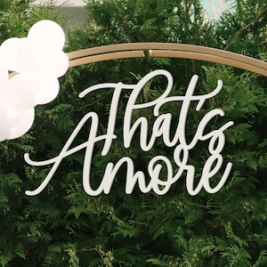 Segno Thats Amore per sfondo matrimonio, decorazione matrimonio Thats Amore, segno Amore tagliato al laser, striscione Thats Amore, decorazioni matrimonio
