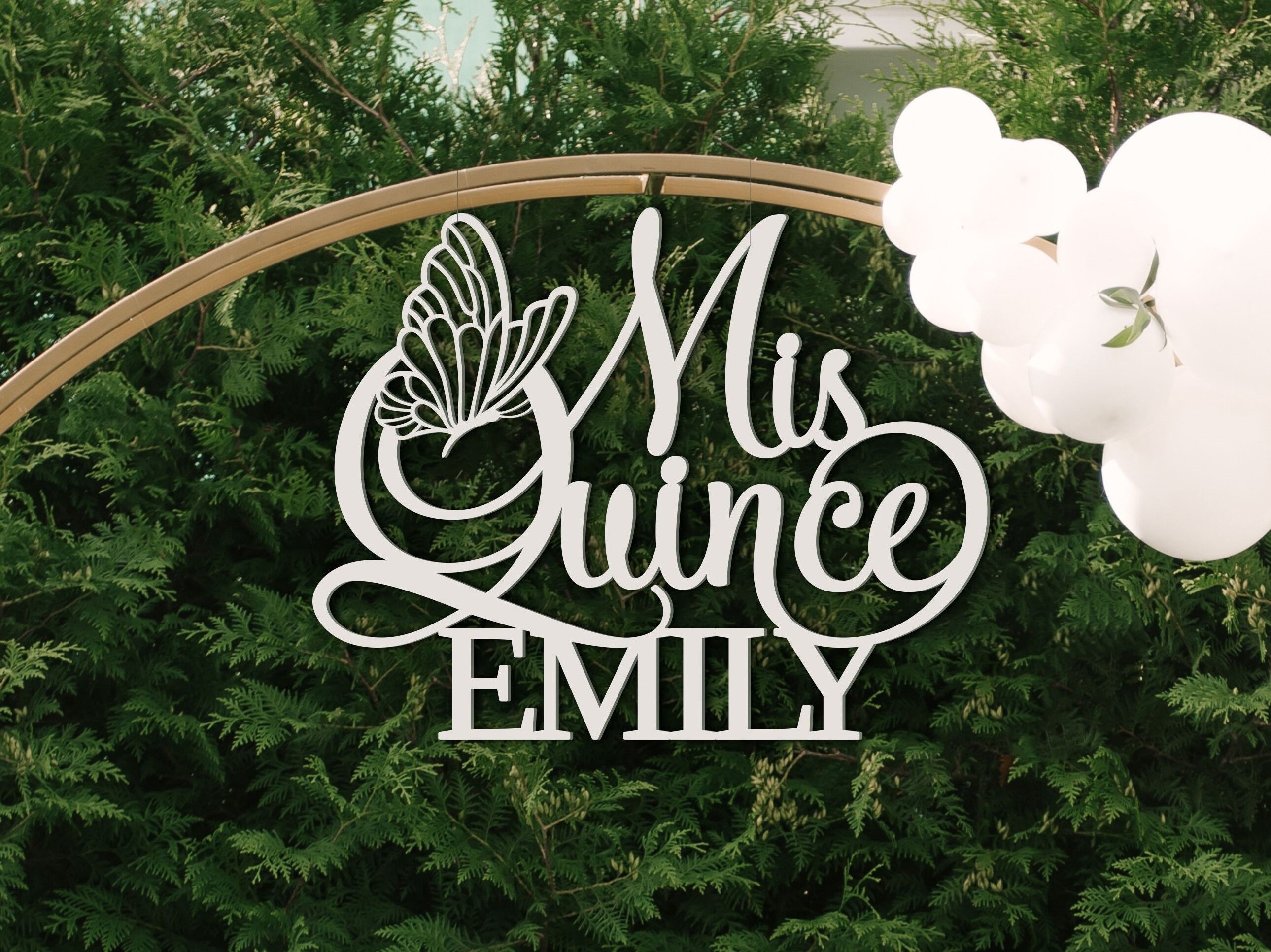 Mis 15 Años Banner - Rose Gold Glitter Birthday Sign For 15th Birthday Party Decorations, Girls Quinceañera - View #3