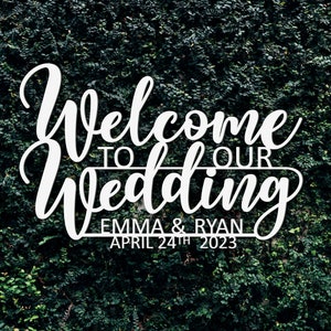 Welcome To Our Wedding Sign, Welcome To Our Wedding, Wedding Welcome Sign Wood, Welcome Wedding Sign Wood, Wooden Welcome Sign