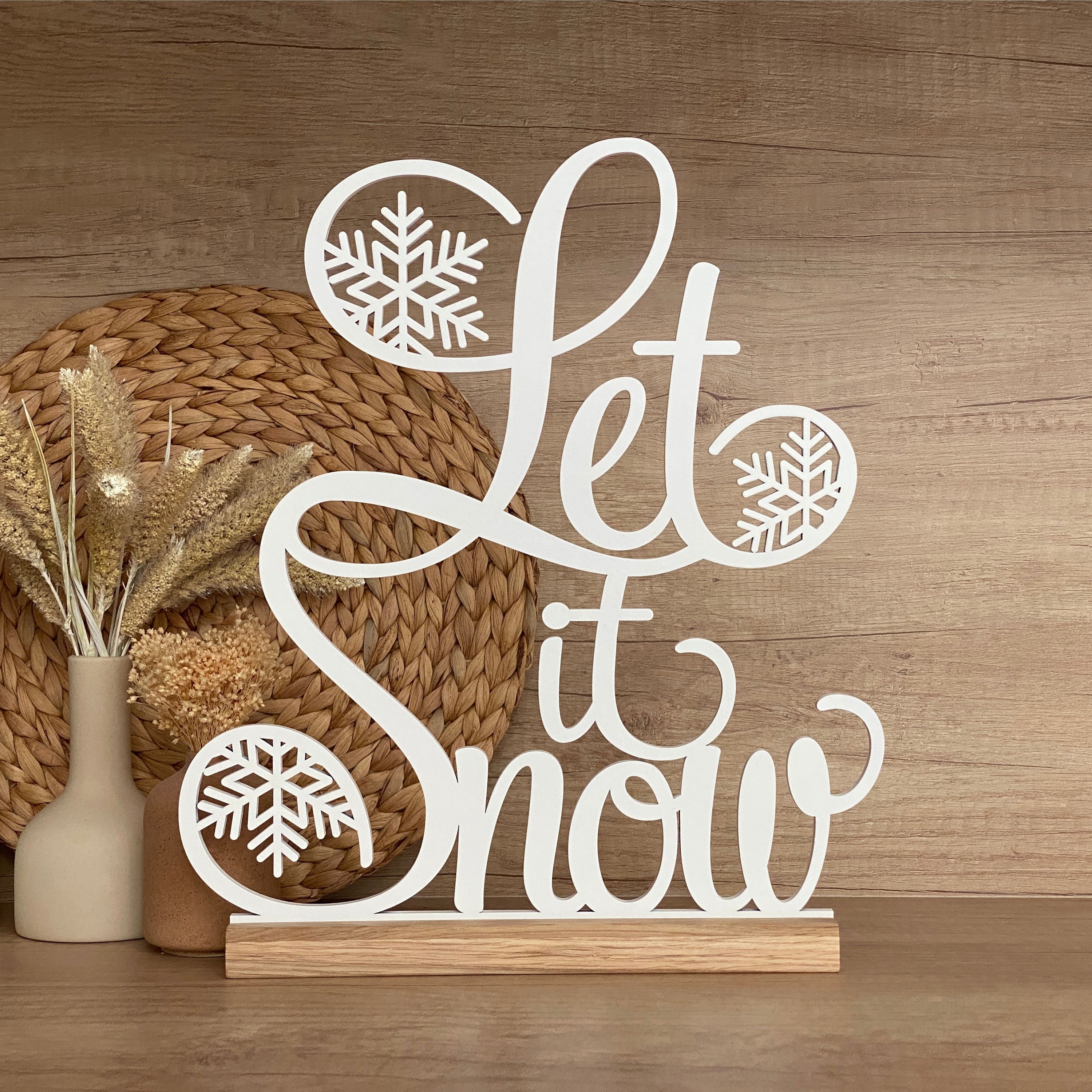 Morigins Let It Snow Gartenflagge – Doppelseitig, 31,8 X 45,7 Cm, Mit Schneemann & Schneeflocken, Wetterfest