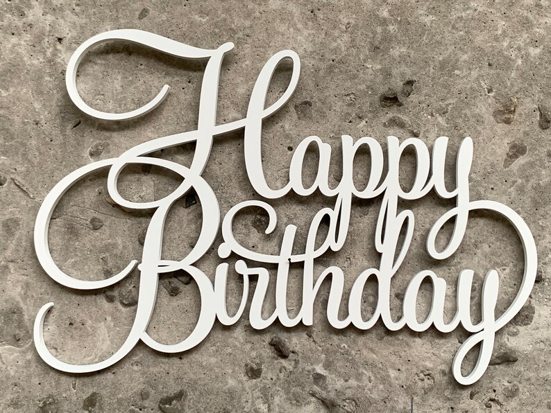 Geburtstagsdeko Happy Birthday Schild Geburtstagsdekoration Etsy.de
