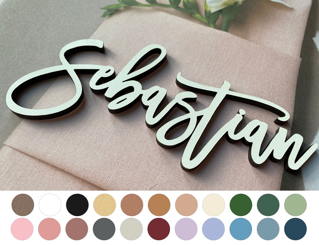 Wedding Place Names, Wedding Place Cards, Wooden Place Cards, Laser Cut