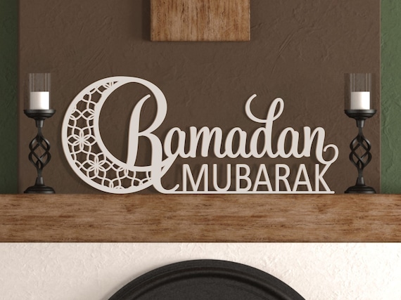 Decorazione Ramadan, Decorazione Ramadan, Banner Ramadan, Segno Ramadan  Mubarak, Decorazione Ramadan per la casa, Decorazioni Ramadan, Segno Ramadan  -  Italia