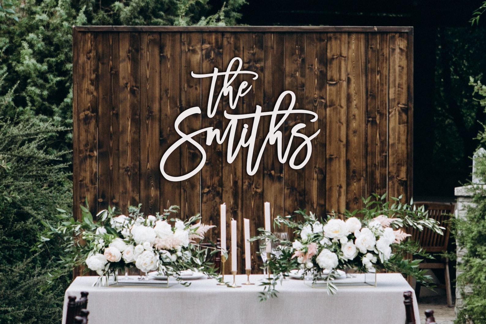 Image of Laser Cut Wedding Sign