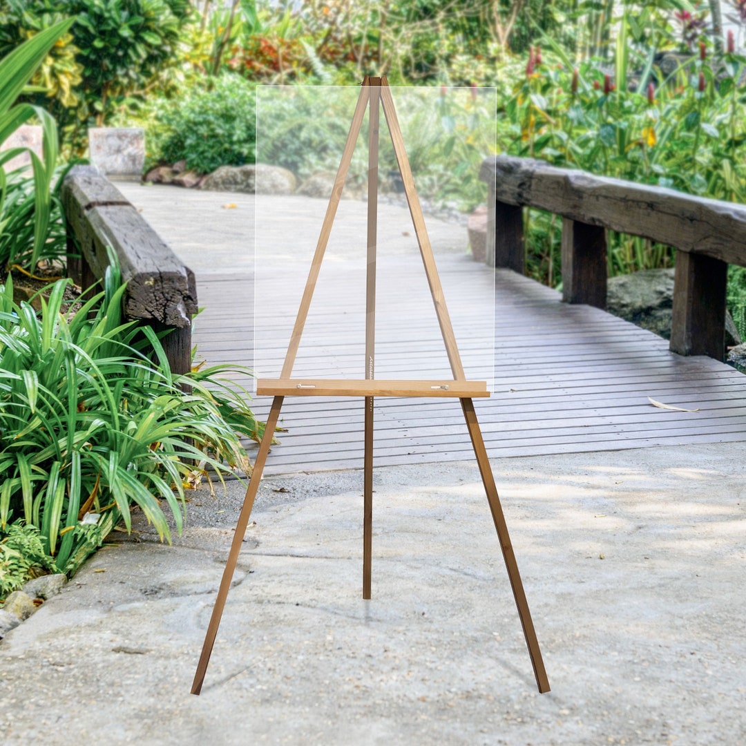 Backdrop Stand Heavy Duty Wedding Welcome Sign Stand, 50\"x30\"x 20\" Heavy Duty Easel Wedding Sign Holder