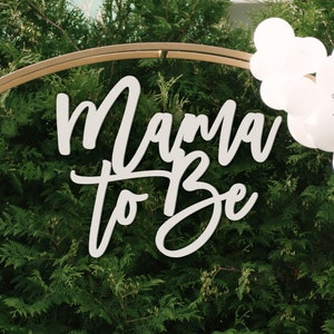 Cartello per futura mamma, cartello per baby shower, decorazione per baby shower, striscione per baby shower per decorazione di sfondo per feste, cartelli in legno per neomamme, cartello tagliato al laser