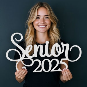 Senior sign for pictures, Graduation party decor, Senior 2025 signage, Senior photo prop, Class of 2025, Graduation 2025 banner for backdrop