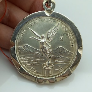 1 oz Mexican Silver Libertad Coin 1996 Keyring Silver 925