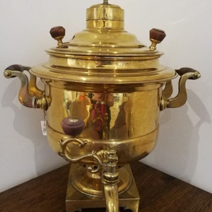 Samovar Laiton Russe Tula Première Moitié 19 Siècle Fabricant Inconnu