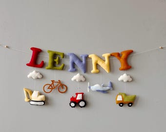 Car Nursery Personalised Name Sign For Boys
