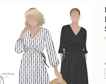 Naomi Woven Dress- Style Arc Paper Pattern- Sizes 4-16, 10-22